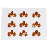 Maritime Lobster Große Geschenktüte (Rückseite)