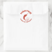 Maritime Marlin Spikers Runder Aufkleber (Tasche)