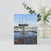 Maritime Memorial SS Savannah Georgia Fotografie Postkarte (Stehend Vorderseite)