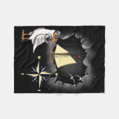 Maritime Möwe Moin Segelboot Comp Versand B Fleecedecke (Vorderseite (Horizontal))