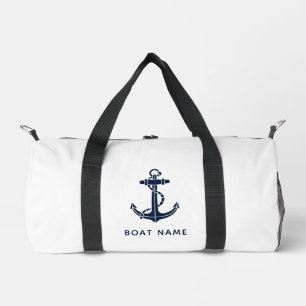 Maritime Navy Blaues Bootsname Benutzerdefinierte Duffle Bag