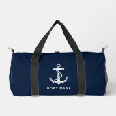 Maritime Navy Blaues Bootsname Benutzerdefinierte  Duffle Bag (Vorderseite)