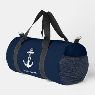 Maritime Navy Blaues Bootsname Benutzerdefinierte Duffle Bag