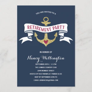 Maritime-Ruhestandsfeier Einladung