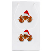 Maritime Santa Claus Lobster Kleine Geschenktüte (Rückseite)