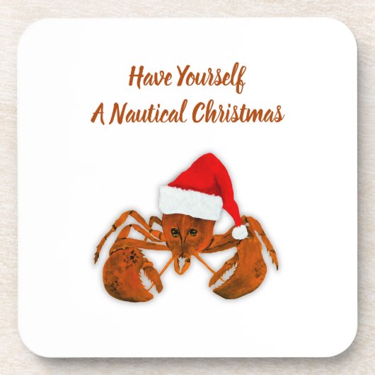 Maritime Santa Hummer Getränkeuntersetzer (Vorderseite)