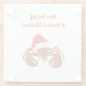 Maritime Santa Hummer Glasuntersetzer (Rückseite)