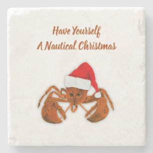 Maritime Santa Hummer Steinuntersetzer