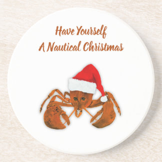 Maritime Santa Lobster Getränkeuntersetzer