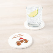 Maritime Santa Lobster Getränkeuntersetzer (Seite)