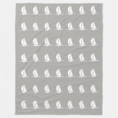 Maritime Segel Fleecedecke (Vorderseite)