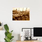 Maritime Segelboot-Kunst Poster (Heimbüro)