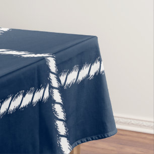 Maritime Seilgeflecht – Küstenmarine Tischdecke