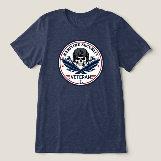 Maritime Sicherheit Tri-Blend Shirt (Design Vorderseite)