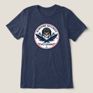 Maritime-Sicherheits-Veteran-Taktisches Emblem Tri-Blend Shirt