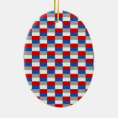 Maritime Sunrise Color Combination Keramik Ornament (Hinten)