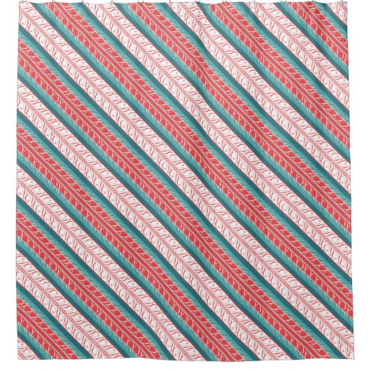 Maritime Sunset Duschvorhang (Vorderseite)