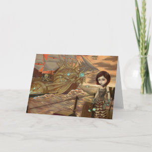 "Maritime Sunset" Greeting Card Karte