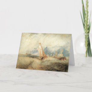 Maritime Szene mit altem Schiff von Joseph Turner Karte