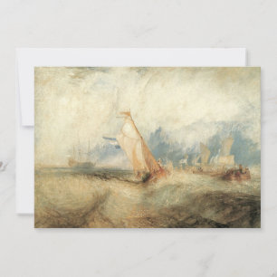 Maritime Szene mit Segelschiffen von Joseph Turner Einladung