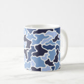 Maritime-Tarnmuster Kaffeetasse (VorderseiteRechts)