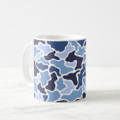 Maritime-Tarnmuster Kaffeetasse (Vorderseite Links)