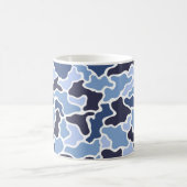 Maritime-Tarnmuster Kaffeetasse (Mittel)