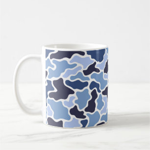 Maritime-Tarnmuster Kaffeetasse