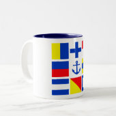 Maritime Tasse - Stil und Farbe wählen (Vorderseite Links)