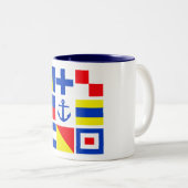 Maritime Tasse - Stil und Farbe wählen (VorderseiteRechts)