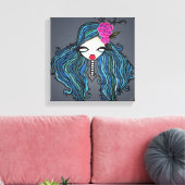 "Maritime" überzogene Canvas, 12"x12" Leinwanddruck (Insitu (Wohnzimmer))
