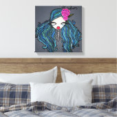 "Maritime" überzogene Canvas, 12"x12" Leinwanddruck (Insitu (Schlafzimmer))