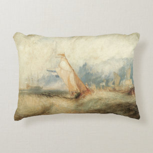 Maritime Vintage-Landschaft von Joseph Turner Dekokissen