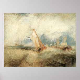 Maritime Vintage-Landschaft von Joseph Turner Poster