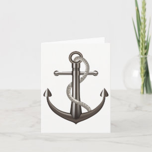 Maritimegraue Schiffsschiffsanker Matrose - Danke