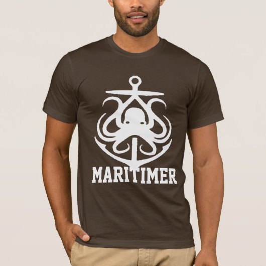 Maritimer Anchor octopus Nautisches Shirt (Vorderseite)