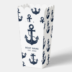 Maritimer Anker Bootname Geschenkschachtel