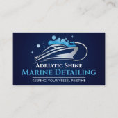 Maritimer Bootreinigungsservice Visitenkarte (Vorderseite)