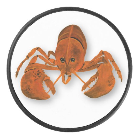 Maritimer Hummer Eishockey Puck (Vorderseite)