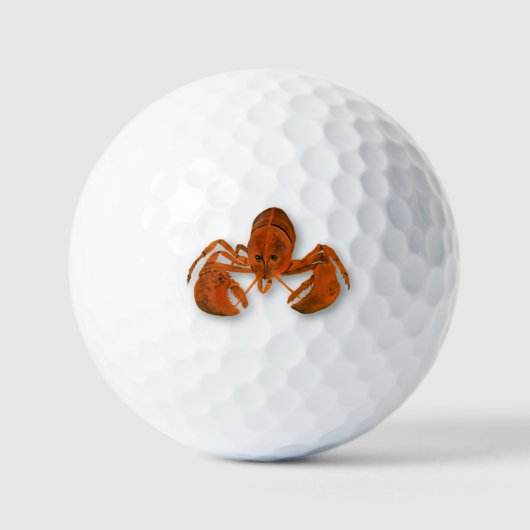 Maritimer Hummer Golfball (Vorderseite)