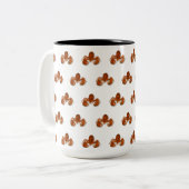 Maritimer Hummer Zweifarbige Tasse (Vorderseite Links)