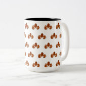 Maritimer Hummer Zweifarbige Tasse (VorderseiteRechts)