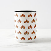 Maritimer Hummer Zweifarbige Tasse (Mittel)