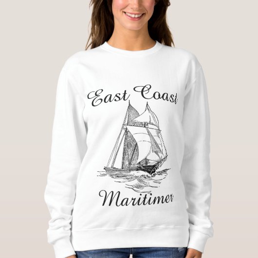 Maritimer Ost-Segel-Schiff nautischer Pullover (Vorderseite)