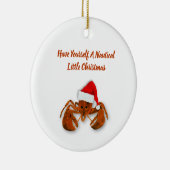 Maritimer Santa-Lobster Keramik Ornament (Rechts)