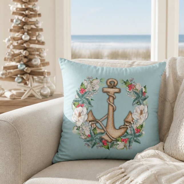 Maritimer Weihnachtskranz & Anker Kissen (Von Creator hochgeladen)