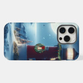 Maritimer Weihnachtsleuchtturm iPhone Hülle (Rückseite (Horizontal))
