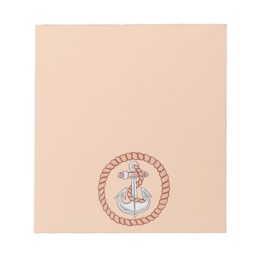 Maritimes Anker 1 Notizbuch Notizblock (Vorderseite)
