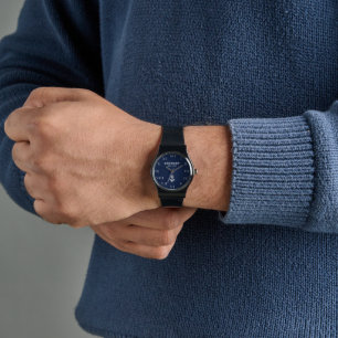 Maritimes Anker 80. Geburtstag Luxus Vintage Marin Armbanduhr