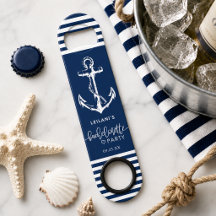Maritimes Anker Junggesellinnenabschied Navy Blau